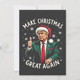 Make Christmas Great Again Ugly Xmas Sweater Trump Invitation