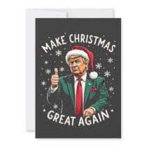 Make Christmas Great Again Ugly Xmas Sweater Trump Invitation