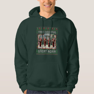 Make Christmas Great Again Xmas Funny Trump Dance Hoodie