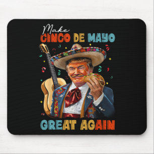 Make Cinco De Mayo Great Again Trump Guitar Tacos Mouse Pad