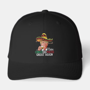 Make Cinco de Mayo Great Again-Women Trump Sombrer
