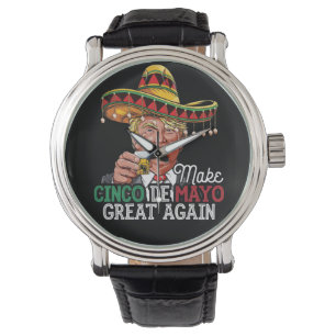 Make Cinco de Mayo Great Again-Women Trump Sombrer Watch