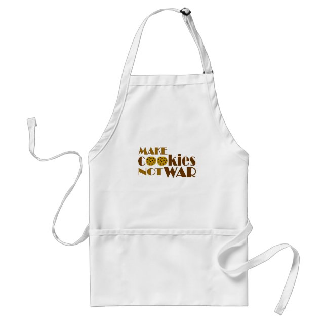 Make Cookies Not War Adult Apron (Front)