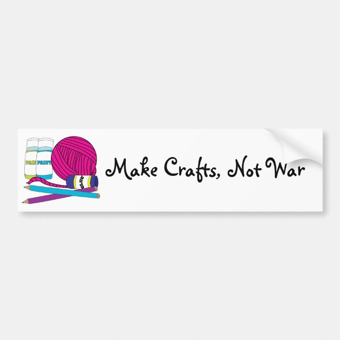 Make Crafts Bumper Sticker