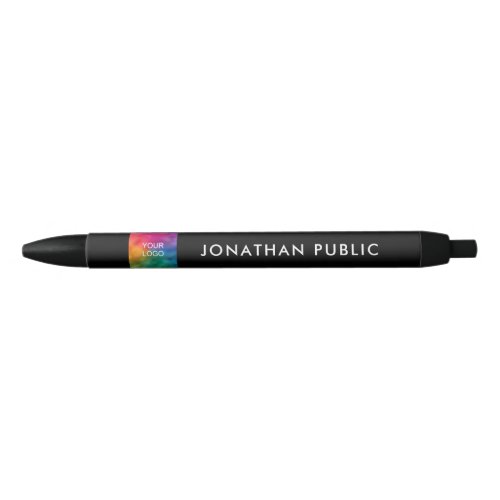 Make Create Your Own Name Office Business Logo Black Ink Pen