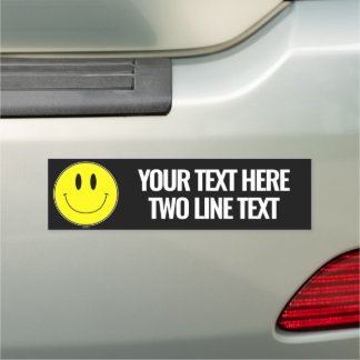 Make Create Your Own Smilie Smile Large Car Magnet