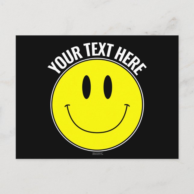 Make, Create Your Own Smilie Smile Postcard (Front)