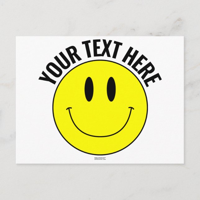 Make, Create Your Own Smilie Smile Postcard (Front)