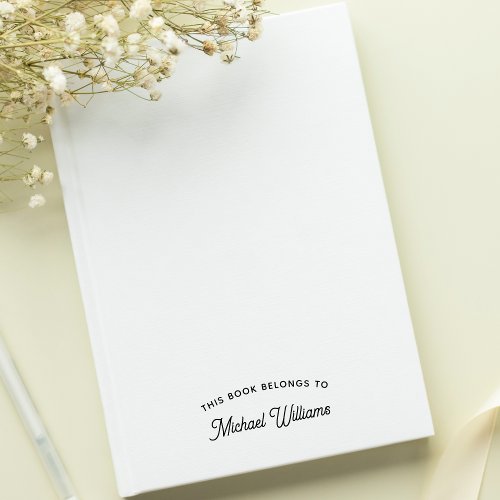 Make Custom This Book Belongs To Personalized Name Self_inking Stamp