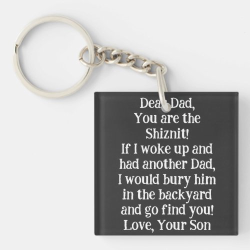 Make Dad cry with this HEARTFELT saying Keychain