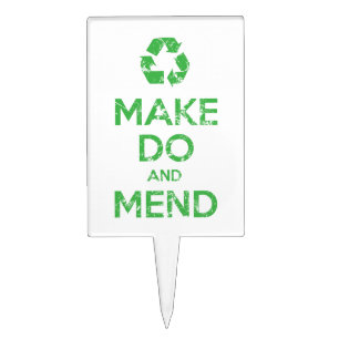 Make Do and Mend Cake Topper
