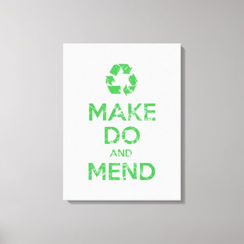 Make Do and Mend Canvas Print