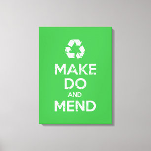 Make Do and Mend Canvas Print