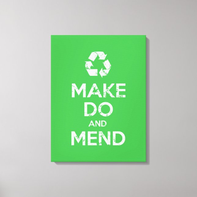 Make Do and Mend Canvas Print (Front)