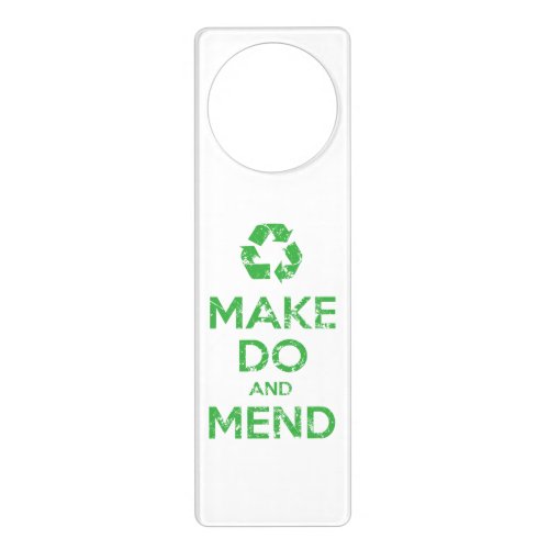 Make Do and Mend Door Hanger