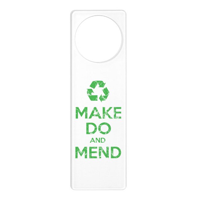 Make Do and Mend Door Hanger (Front)