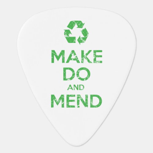 Make Do and Mend Guitar Pick