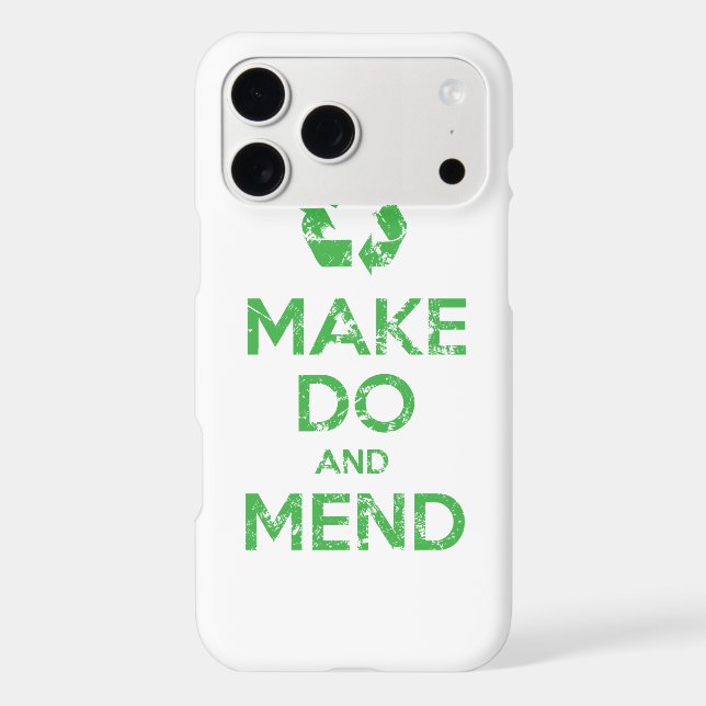 Make Do and Mend Iphone Case (Back)