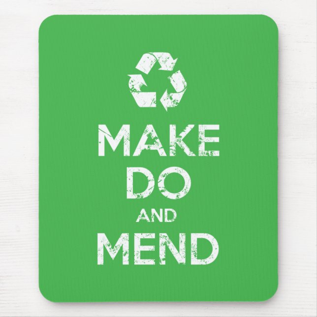 Make Do and Mend Mouse Pad (Front)