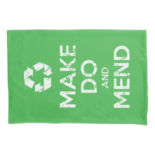 Make Do and Mend Pillow Case