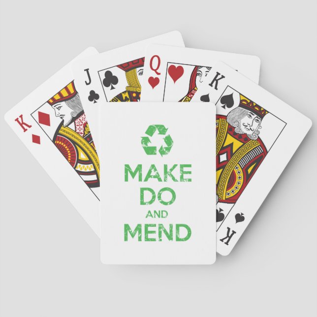 Make Do and Mend Poker Cards (Back)