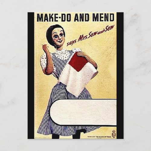 Make _ Do And Mend Postcard