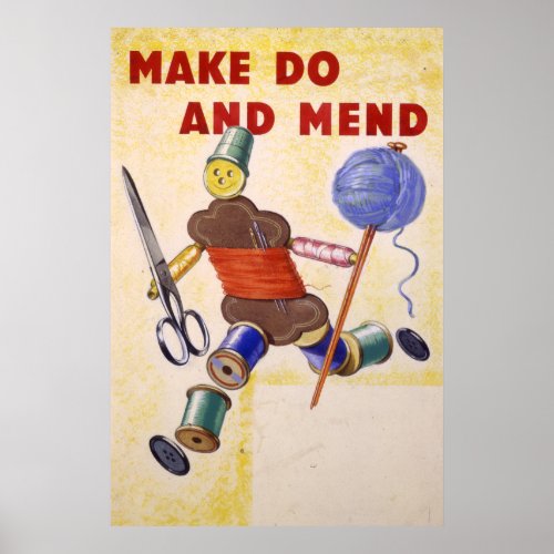Make Do And Mend poster 1939_1945 Poster