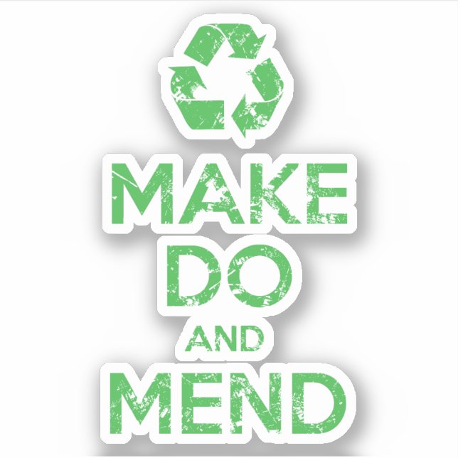 Make Do and Mend Sticker (Front)