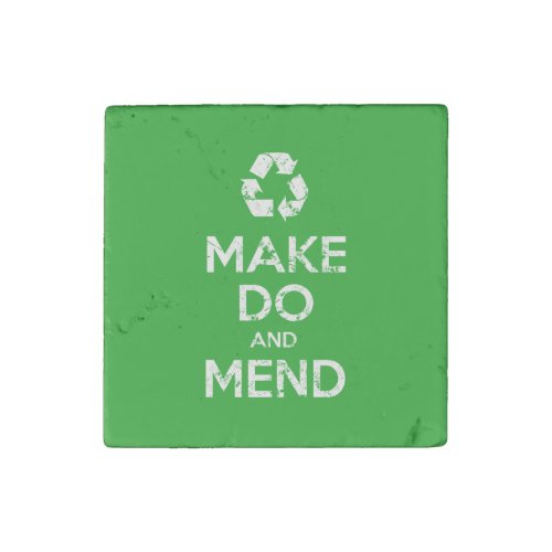 Make Do and Mend Stone Magnet