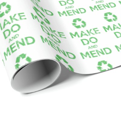 Make Do and Mend Wrapping Paper