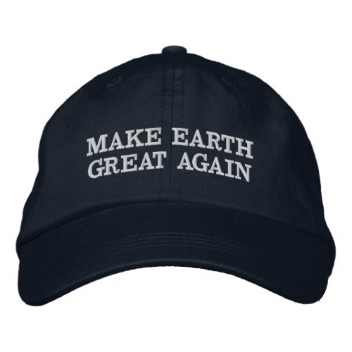 Make earth great again embroidered baseball hat
