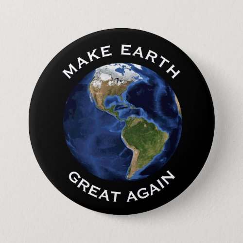 Make Earth Great Again With Blue Earth Button