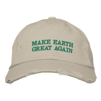 Make Earth Great (and green!) again Embroidered Baseball Hat