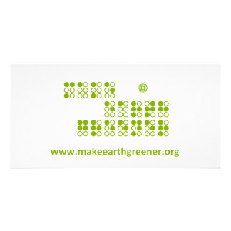 make earth greener braille card