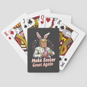 Make Easter great again Easter Trump Eggs  Poker Cards