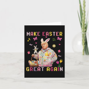 Make Easter Great Again Trump Funny Bunny _1 Card
