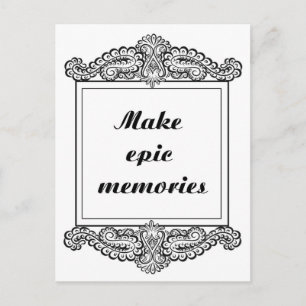 Make epic memories - Positive Quote´s Postcard