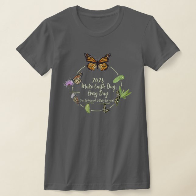Make Every Day Earth Day 2026 T-Shirt (Laydown)