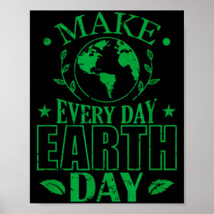 Make every day earth day conservation  poster