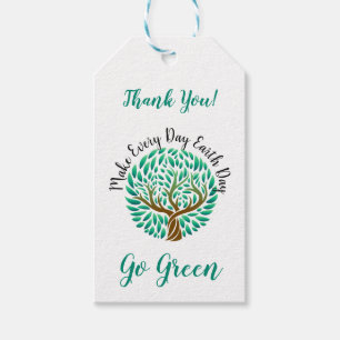 Make Every Day Earth Day Go Green Business Coupon Gift Tags