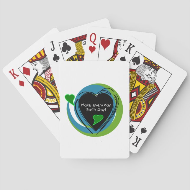 Make Every Day Earth Day Poker Cards (Back)
