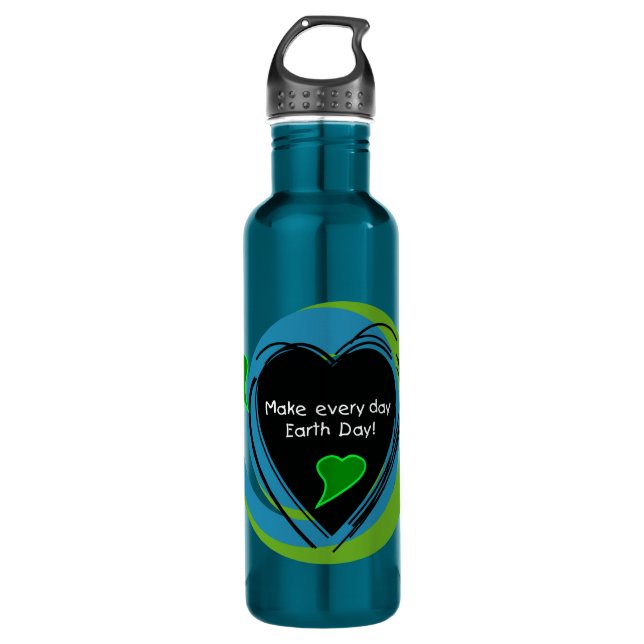 Make Every Day Earth Day Water Bottle (Front)