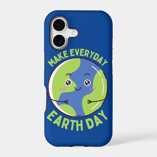 MAKE EVERY DAY EARTHDAY save the planet funny      Iphone Case (Back)