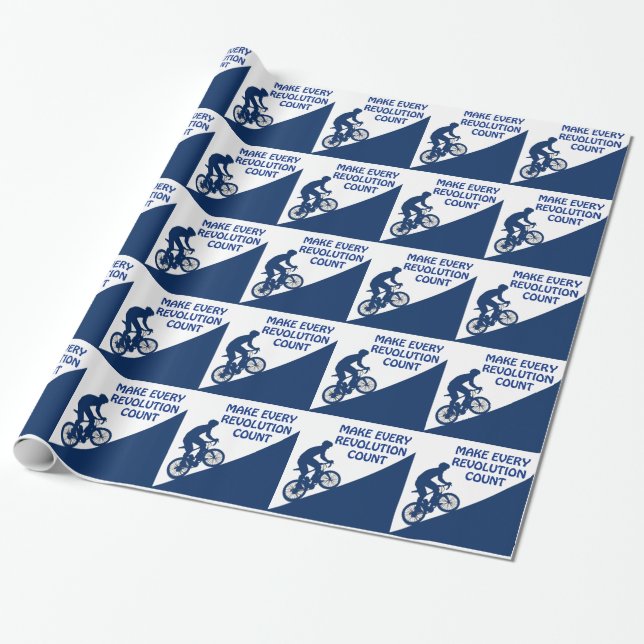 Make every revolution count wrapping paper (Unrolled)
