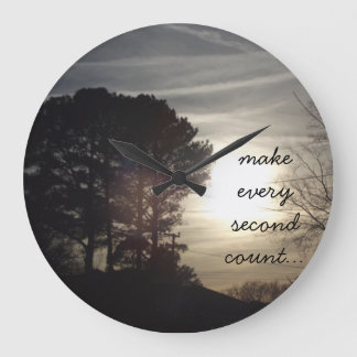 Make Every Second Count Large Clock
