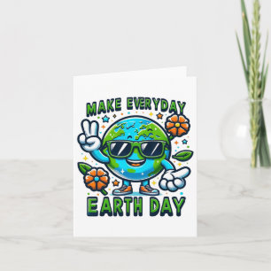 Make Everyday Earth Day Environmental Love Student Card