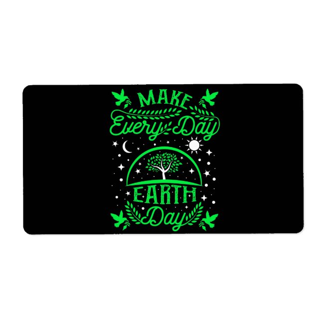 Make Everyday Earth Day Label (Front)