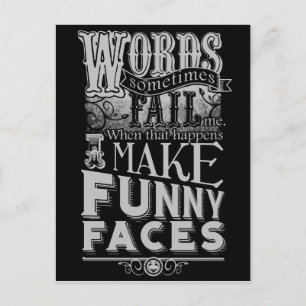 Make Faces Postcard