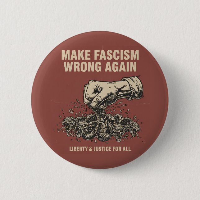 Make Fascism Wrong Again Button (Front)