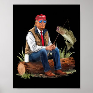 Make Fishing Great Again Funny Byb Fishing Humor T Poster